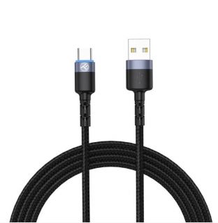 - Tellur 
 
 Data cable, USB to Type-C, LED, Nylon Braided, 1.2m black melns