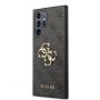 GUESS Guess - Guess PU 4G Metal Logo Case for Samsung Galaxy S23 Ultra Grey