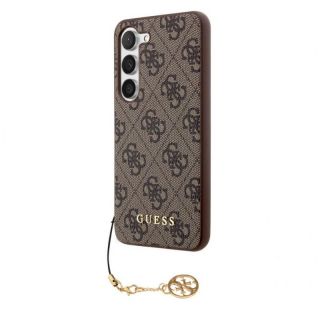 GUESS&nbsp;Guess - Guess 4G Charm Case for Samsung Galaxy S23 Brown