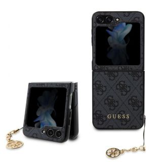 GUESS&nbsp;Guess - Guess 4G Charm Case for Samsung Galaxy Z Flip 5 Grey