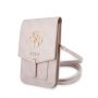 GUESS PU 4G Metal Logo Phone Bag Pink