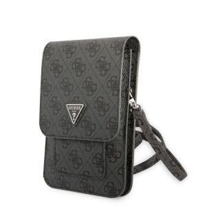 GUESS&nbsp;PU 4G Triangle Logo Phone Bag Black
