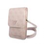 GUESS PU 4G Triangle Logo Phone Bag Pink