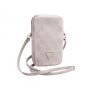 GUESS PU 4G Triangle Logo Wallet Phone Bag Zipper Pink