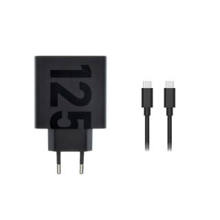 Motorola TurboPower Travel Charger USB-C 125W with USB-C / USB-C Cable Black melns