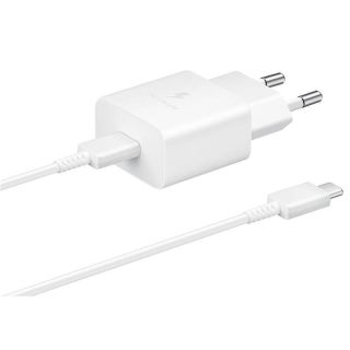 Samsung&nbsp;EP-T1510XWE USB-C 15W Travel Charger + USB-C Data Cable White