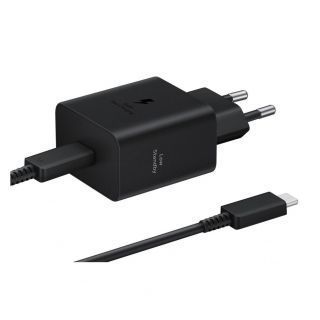 Samsung EP-T4511XBE USB-C 45W Travel Charger + USB-C Data Cable Black