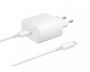 Samsung EP-TA845EWE + EP-DW767JWE 45W Travel Charger + USB-C / USB-C Data Cable White  OOB Bulk