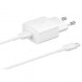 Samsung EP-T1510EWE + EP-DA705BWE 15W Travel Charger + USB-C / USB-C Data Cable White  OOB Bulk