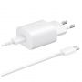 Samsung EP-TA800EWE + EP-DA705BWE 25W Travel Charger + USB-C / USB-C Data Cable White  OOB Bulk