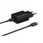 Samsung EP-TA800EBE + EP-DA705BBE 25W Travel Charger + USB-C / USB-C Data Cable Black  OOB Bulk