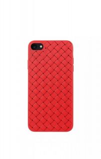 - Devia 
 
 Woven Pattern Design Soft Case iPhone SE2 red sarkans