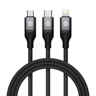 -&nbsp;Nillkin Nillkin Data Cable Swift Pro 3in1 1,5m Black