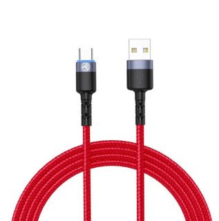 - Tellur 
 
 Data cable USB to Type-C with LED Light, 3A, 1.2m red sarkans