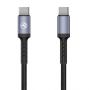 - Tellur 
 
 Type-C To Type-C cable 3A, 60W, 1m black melns