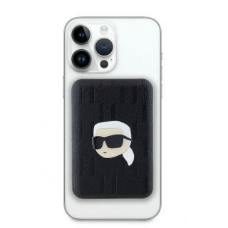 - Karl Lagerfeld - Karl Lagerfeld Embossed Karl Head MagSafe Powerbank 5000mAh Black melns
