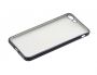 - Cover Silicone for iPhone 7 Plus black edges melns