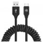 - Tellur 
 
 Data cable Extendable USB to Type-C 3A 1.8m black melns