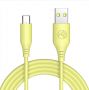 - Tellur 
 
 Silicone USB to Type-C cable 3A, 1m, yellow dzeltens