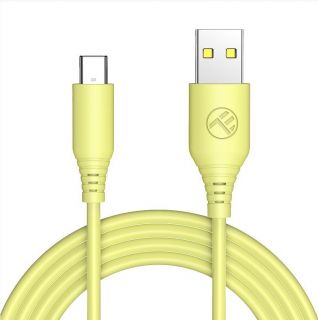 - Tellur 
 
 Silicone USB to Type-C cable 3A, 1m, yellow dzeltens