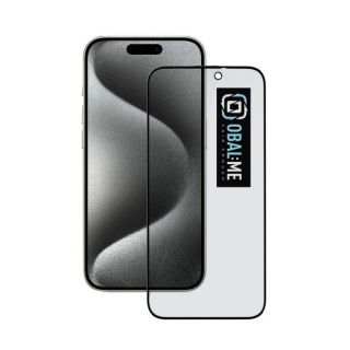-&nbsp;- OBAL:ME Privacy 5D Glass Screen Protector for Apple iPhone 15 Pro Black