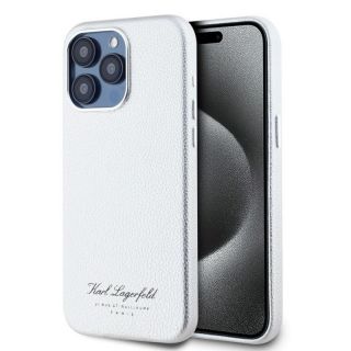 -&nbsp;Karl Lagerfeld - Karl Lagerfeld Grained PU Hotel RSG Case for iPhone 15 Pro Grey