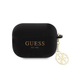 GUESS 4G Charm Silicone Case for AirPods Pro 2 Black