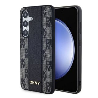 DKNY&nbsp;DKNY - DKNY PU Leather Checkered Pattern Magsafe Case for Samsung Galaxy S24+ Black