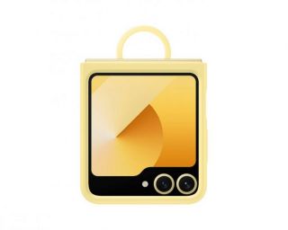 Samsung&nbsp;EF-PF741TYE Silicone Cover with Ring for Galaxy Z Flip 6 Yellow
