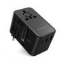- Choetech Choetech PD5021 45W EU / US / AUS / UK Travel Adapter with Built-in USB-C Cable Black
