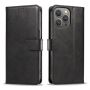 - Hurtel Leather Book Case for iPhone 16 black