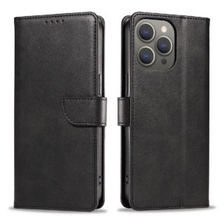 -&nbsp;Hurtel Leather Book Case for iPhone 16 black