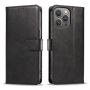 - Hurtel Leather Book Case for iPhone 16 Pro Max black