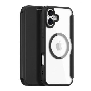 -&nbsp;Dux Ducis Dux Ducis Skin X Pro iPhone 16 Case with MagSafe and Flip Cover Black