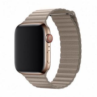 - Devia 
 
 Elegant Leather Loop 44mm for Apple Watch stone