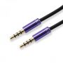 - AUX Cable 3.5mm to 3.5mm plum purple 3535-1.5U plūme purpurs