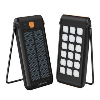 4smarts Powerbank Solarny TitanPack Flex 10000mAh black / orange 456301 melns oranžs