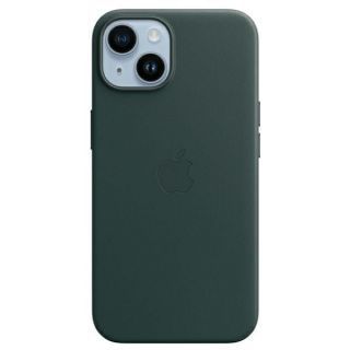 Apple MPPA3ZM / A iPhone 14 Plus  /  15 Plus 6.7'' zielony / forest green Leather Case MagSafe zaļš