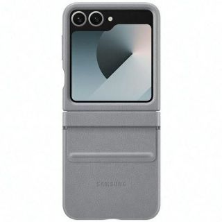 Samsung EF-VF741PJEGWW Z Flip6 F741 szary / gray Flap ECO-Leather Case pelēks