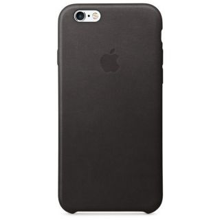 Apple Apple iPhone 6 / 6s Leather Case - Black MKXW2ZM / A melns