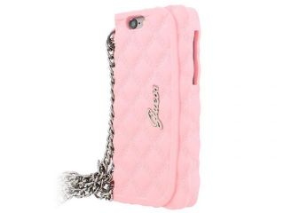 GUESS Apple Quilted Clutch Silicon Case for Iphone 6 Pink