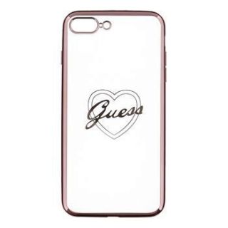 GUESS Guess Heart TPU case for iPhone 7 Plus zelta-rozā - rose gold rozā zelts