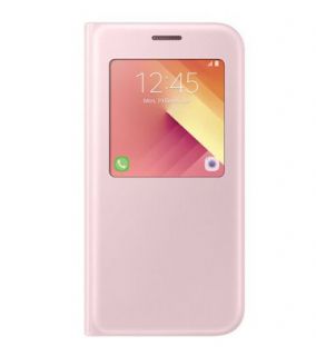 Samsung Samsung Galaxy A5 2017 S-View Cover EF-CA520PPE rozā krāsā - pink