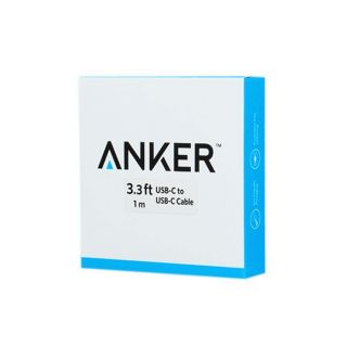 - Anker USB-C to USB-C cable 1m A8180 black melns