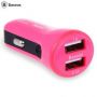 Baseus Tiny Car Charger CCALL-CR0R pink rozā