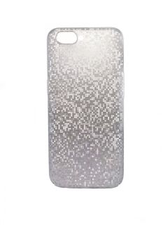 GreenGo GreenGo Apple iPhone 7 / 8 Squares Case Silver sudrabs