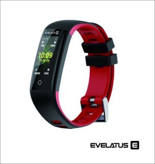 Evelatus Fitness Tracker EFT02 Black Red melns sarkans