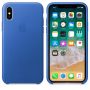 Apple iPhone X Leather Case MRGG2ZM / A Electric Blue zils