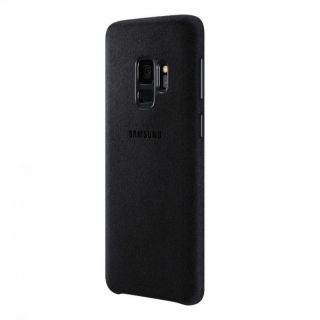 Samsung Galaxy S9 Alcantara Cover EF-XG960ABE Black melns