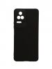 Aksesuāri Mob. & Vied. telefoniem Evelatus POCO F4 Nano Silicone Case Soft Touch TPU Black melns Portatīvie akumulātori